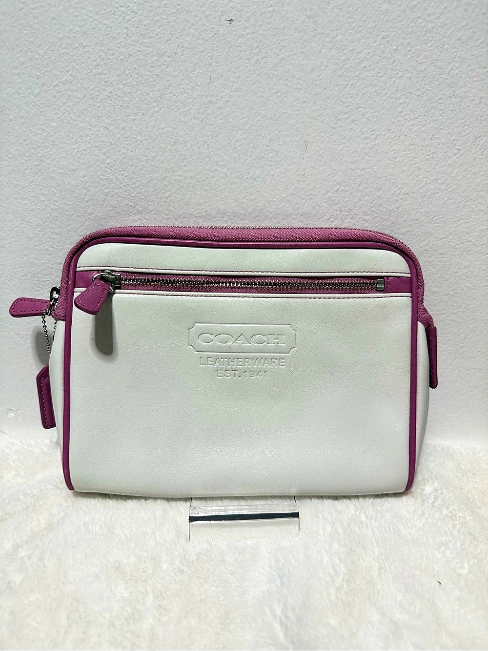 Coach Leatherware Est. 1941 Cosmetic Travel Pouch Crossbody Bag NWOT’s